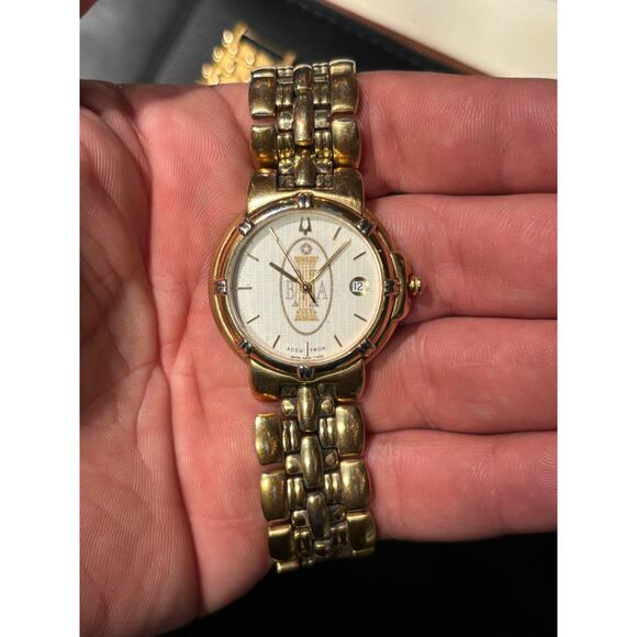 Accutron Gold Tone Men’s Watch. New Battery. - Picture 1 of 11